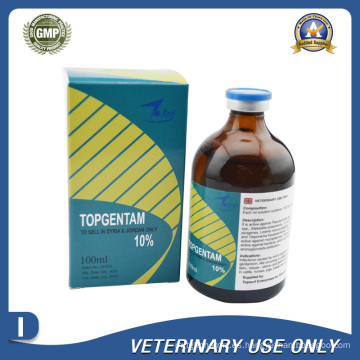 Medicamentos Veterinarios de Inyección de Sulfato de Gentamicina al 10% (100ml)